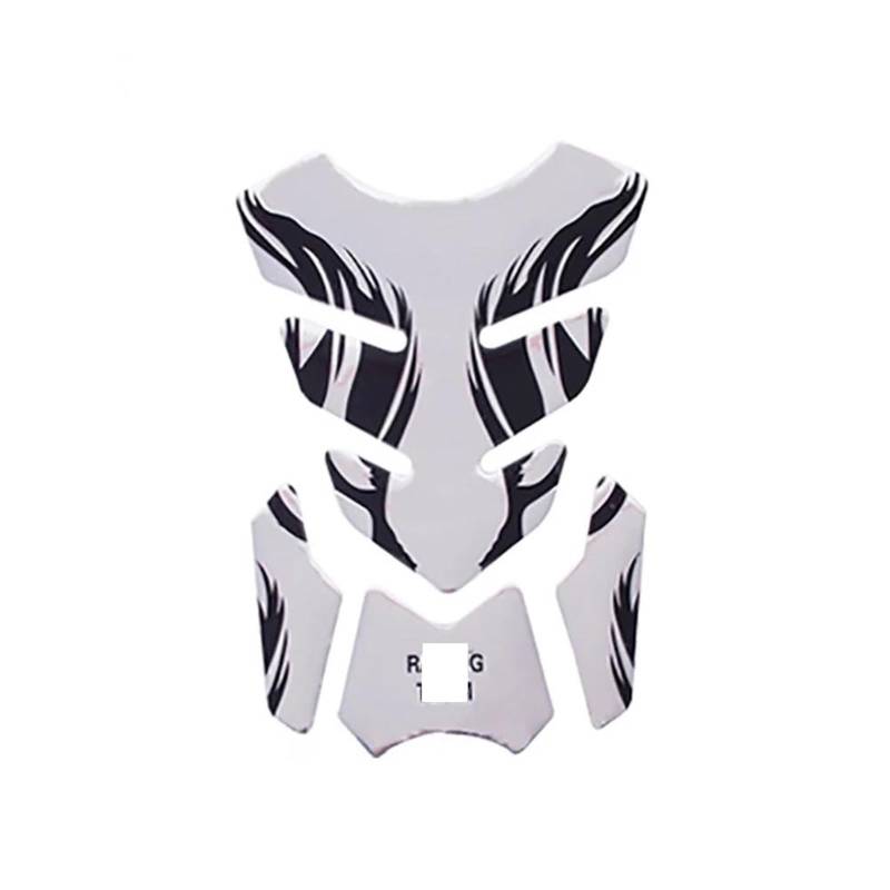 SHSHJJB Motorrad Tank Pads Für Ya&ma&ha Tankpad-Aufkleber Fishbone 3D Tankpad-Aufkleber Öl-/Gasschutzabdeckung Dekoration Flamme Motorradzubehör Motorcycle Protection Non-Slip Decal(2) von SHSHJJB