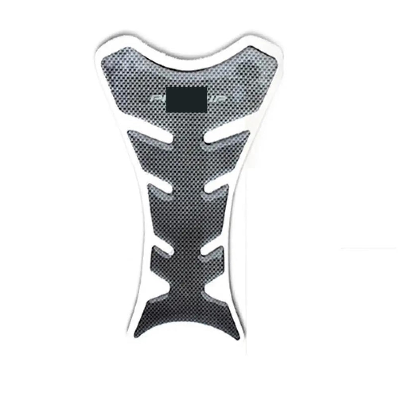 SHSHJJB Motorrad Tankschutz Tankaufkleber Schwarze Dekoration Dekoration Aufkleber Carbon Fishbone Form Faser Motorrad Tank Pad Auto Dekoration von SHSHJJB