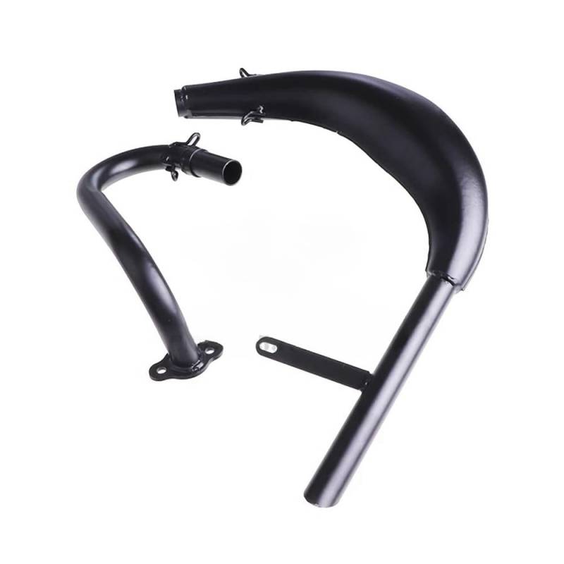 Auspuff Rohr Motorrad Auspuffschalldämpfer Passend Für 50ccm-80ccm-Motor Gebogenes Auspuffrohr Motorradteile Schalldämpfer Schalldämpfer-Rohr-Tuning-Schalldämpfer von SHSUBF
