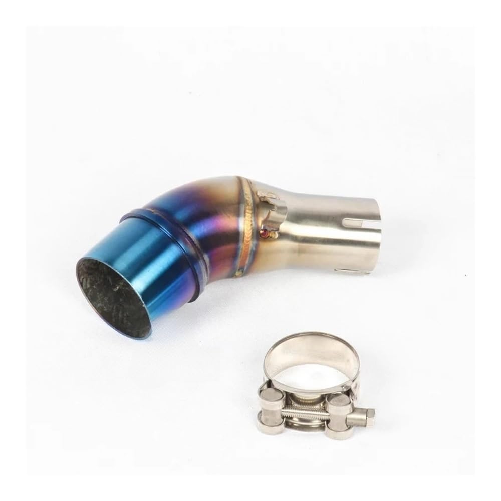 Auspuff Rohr Motorrad Für YZF R25 R3 MT-03 MT03 Motorradauspuff 51mm Escape Connection Schalldämpfer Modifizierter Slip-On-Mittelverbindungsrohr Auspuff Rohr Motorrad Für YZF R25 R3 MT-03 MT03 Motorradauspuff 51mm Escape Connection Schalldämpfer Modifizierter Slip-On-Mittelverbindungsrohr von SHSUBF
