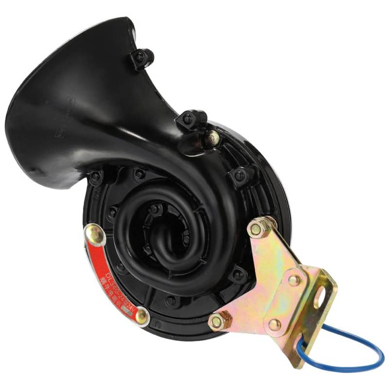 SHUAIGUO 24V 150db Luft Horn Kit,Laut 105DB 24V Schwarz Wasserdicht Elektrische Schnecke Horn Air Horn Raging Sound Für Auto Motorrad LKW Boot von SHUAIGUO