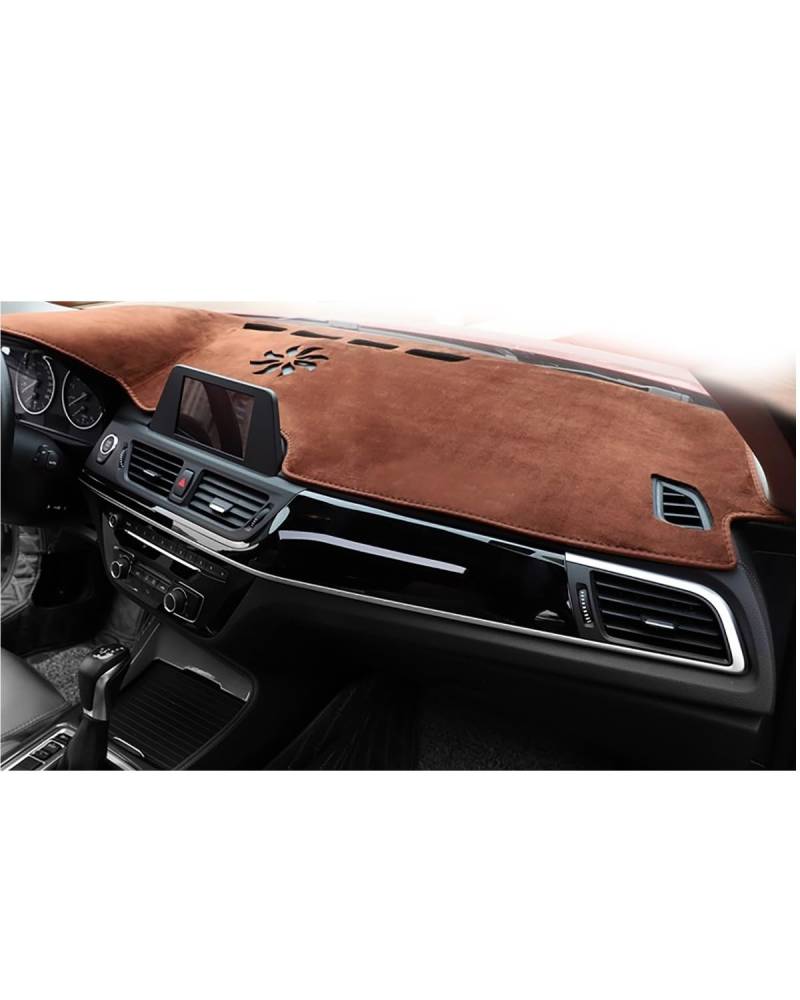 Auto Armaturenbrett Abdeckung Für 10. Generation Für Accord Ohne Lift-Display Auto-Armaturenbrett-Abdeckungsmatte Armaturenbrett-Sonnenschutz-Pad Rutschfestes Zubehör Armaturenbrett Matte(Brown) von SHUGWA