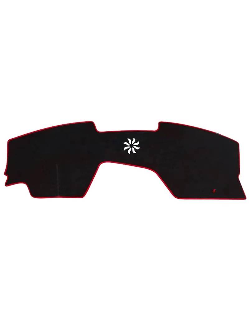 Auto Armaturenbrett Abdeckung Für 3 BP 2019 2020 2021 2022 2023 Mazda3 Axela Zubehör Auto Dashboard Pad Instrument Plattform Schreibtisch Abdeckung Matten Teppiche Armaturenbrett Matte(Red Side) von SHUGWA