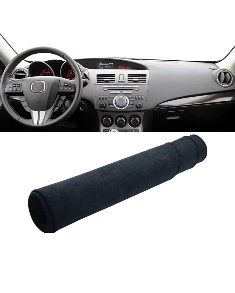 Auto Armaturenbrett Abdeckung Für 3 Für M3 BL 2010 2011 2012 2013 Axela Instrument Schreibtisch Sonnenschutz Matte Dash Non-Slip Pad Zubehör Auto Dashboard Abdeckung Armaturenbrett Matte(B Black) von SHUGWA