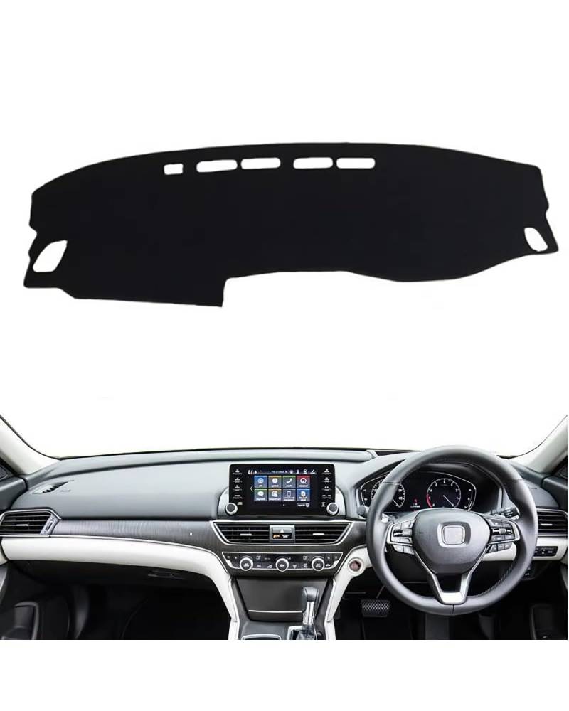 Auto Armaturenbrett Abdeckung Für Accord 2018 2019 2020 2021 2022 10th Auto Dashboard Abdeckung Matte Pad Dashmat Instrument Sonnenschutzdach Teppich Auto Zubehör Armaturenbrett Matte(Right Hand Drive von SHUGWA