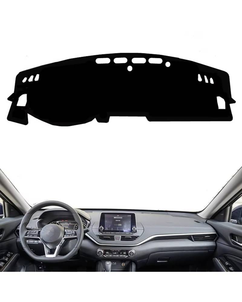 Auto Armaturenbrett Abdeckung Für Altima Für L34 2019 2020 2021 2022 2023 Dashboard Abdeckung Matte Dash Sonnenschutzdach Schützen Teppich Zubehör Auto Dashmat Armaturenbrett Matte(Left Hand Drive(Bla von SHUGWA
