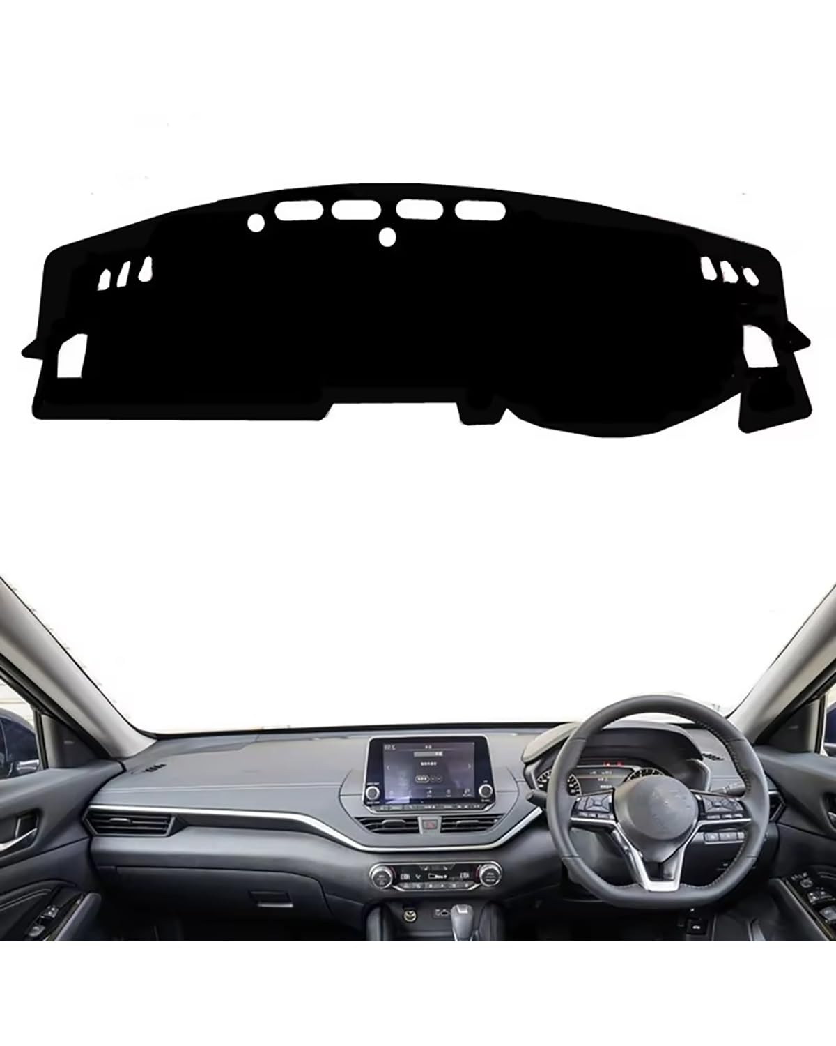 Auto Armaturenbrett Abdeckung Für Altima Für L34 2019 2020 2021 2022 2023 Dashboard Abdeckung Matte Dash Sonnenschutzdach Schützen Teppich Zubehör Auto Dashmat Armaturenbrett Matte(Right Hand Drive(Bl von SHUGWA