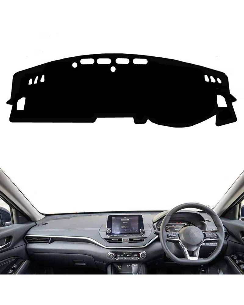 Auto Armaturenbrett Abdeckung Für Altima Für L34 2019 2020 2021 2022 2023 Dashboard Abdeckung Matte Dash Sonnenschutzdach Schützen Teppich Zubehör Auto Dashmat Armaturenbrett Matte(Right Hand Drive(Bl von SHUGWA