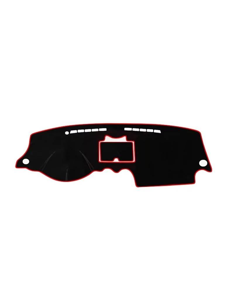 Auto Armaturenbrett Abdeckung Für Aveo T200 2003-2005 2006 2007 2008 2009 2010 2011 Auto-Armaturenbrett-Abdeckung, Vermeiden Sie Sonnenschutz-Teppiche Armaturenbrett Matte(Red with Storage) von SHUGWA