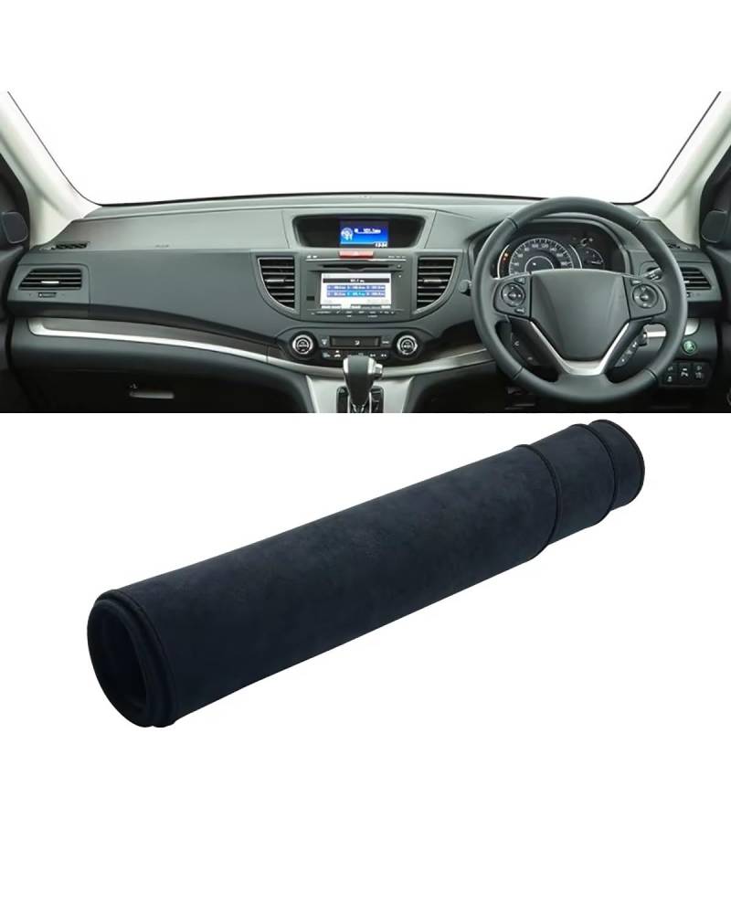 Auto Armaturenbrett Abdeckung Für CR-V Für CRV CR V 4. 2012 2013 2014 2015 2016 Auto Dashboard Abdeckung Matte Non-Slip Pad Instrument Teppiche Zubehör Armaturenbrett Matte(B RHD Black) von SHUGWA