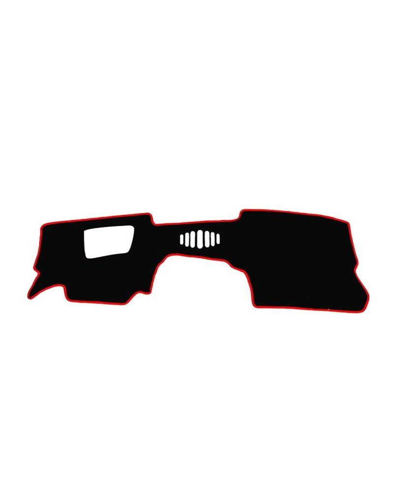 Auto Armaturenbrett Abdeckung Für CX-30 CX30 DM 2019 2020 2021 2022 2023 Auto Dashboard Abdeckung Dash Matte Sonnenschutz Nicht-Slip Pad Zubehör Armaturenbrett Matte(A LHD with HUD Red) von SHUGWA