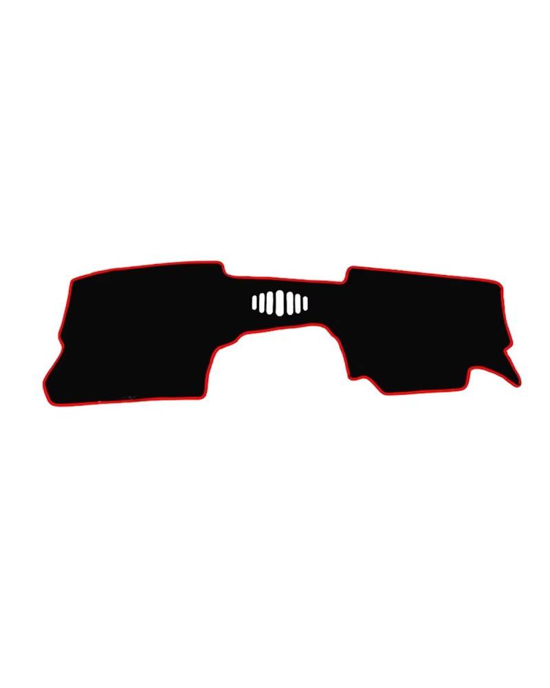 Auto Armaturenbrett Abdeckung Für CX-30 CX30 DM 2019 2020 2021 2022 2023 Auto Dashboard Abdeckung Dash Matte Sonnenschutz Nicht-Slip Pad Zubehör Armaturenbrett Matte(A RHD NO HUD Red) von SHUGWA