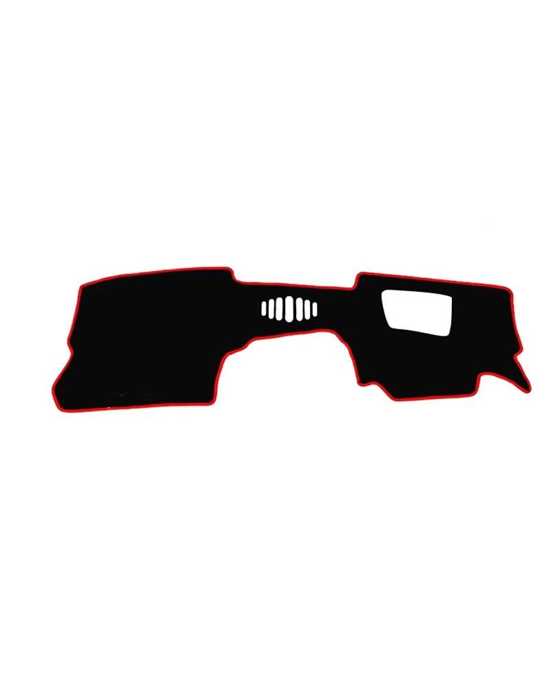Auto Armaturenbrett Abdeckung Für CX-30 CX30 DM 2019 2020 2021 2022 2023 Auto Dashboard Abdeckung Dash Matte Sonnenschutz Nicht-Slip Pad Zubehör Armaturenbrett Matte(A RHD with HUD Red) von SHUGWA