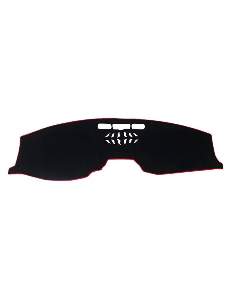 Auto Armaturenbrett Abdeckung Für CX-5 Für CX5 KF 2017 2018 2019 2020 2021 2022 2023 Auto Dashboard Abdeckung Dash Matte Sonnenschutz Nicht-Slip Pad Zubehör Armaturenbrett Matte(LHD Red) von SHUGWA