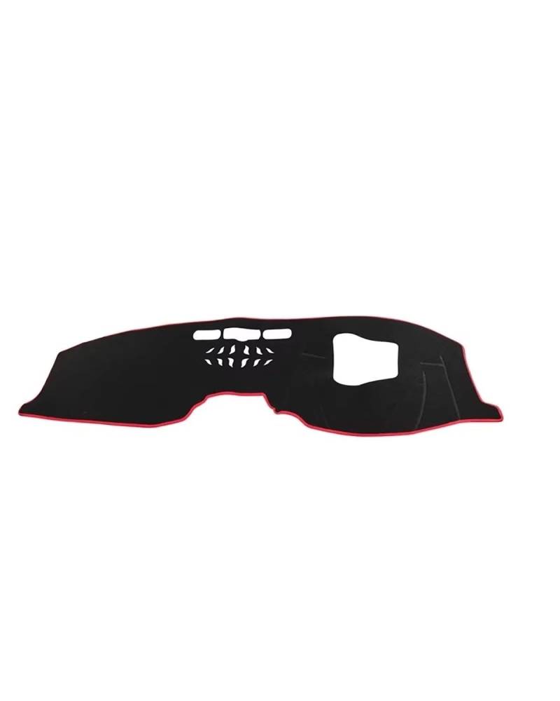Auto Armaturenbrett Abdeckung Für CX-5 Für CX5 KF 2017 2018 2019 2020 2021 2022 2023 Auto Dashboard Abdeckung Dash Matte Sonnenschutz Nicht-Slip Pad Zubehör Armaturenbrett Matte(RHD with HUD Red) von SHUGWA