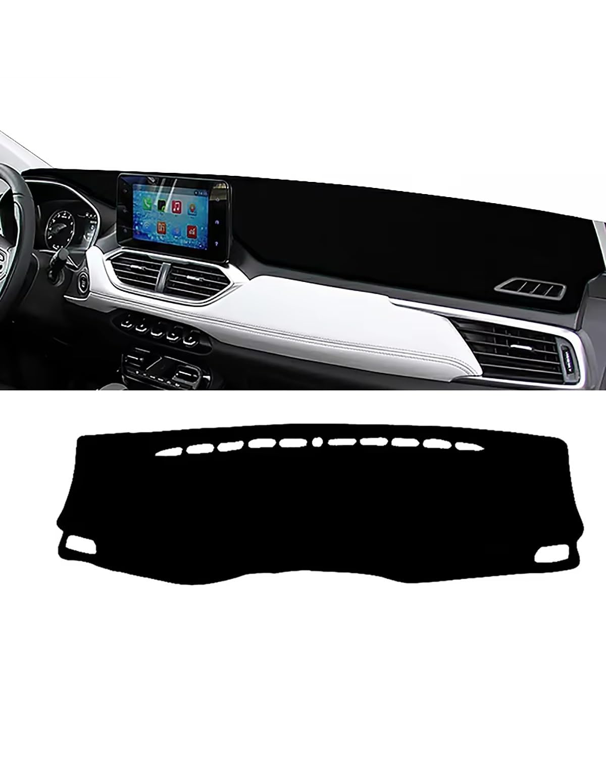 Auto Armaturenbrett Abdeckung Für Captiva 2019 2020 2021 2022 2023 Auto Dashboard Abdeckung Matte Dash Board Sonnenschutz Pad Instrument Teppiche Zubehör Armaturenbrett Matte(B Brown RHD) von SHUGWA