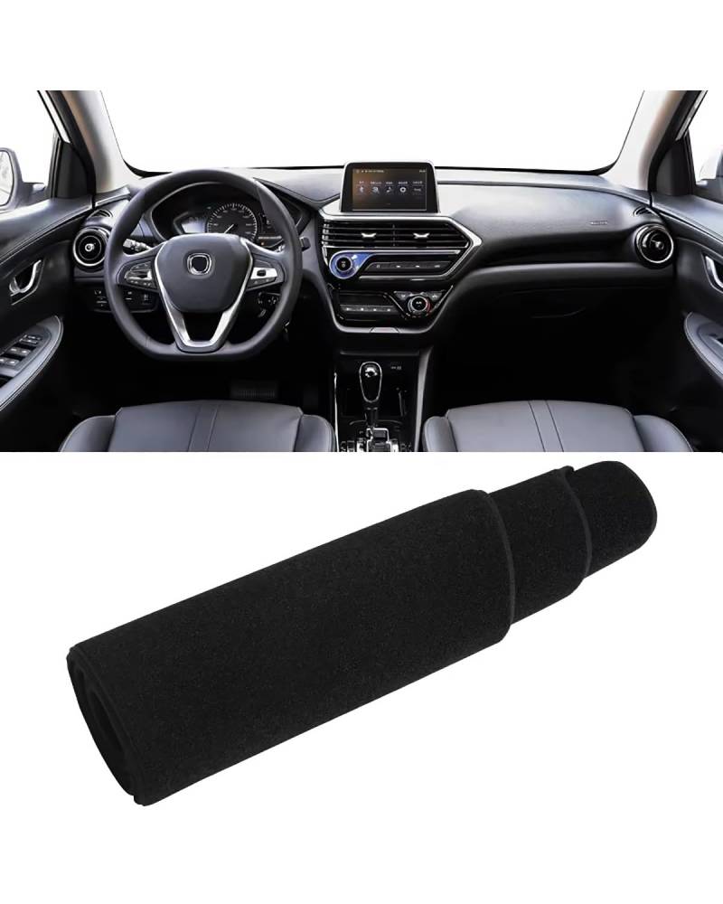 Auto Armaturenbrett Abdeckung Für Changan Für Alsvin 2018 2019 2020 2021 2022 2023 Auto Dashboard Abdeckung Vermeiden Pad Sonnenschutz Teppiche Nicht-slip Fall Matte Armaturenbrett Matte(A Black Side) von SHUGWA