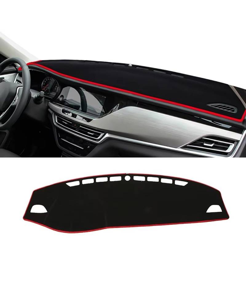 Auto Armaturenbrett Abdeckung Für Changan Für CS35 Plus 2018 2019 2020 2021 2022 2023 Dashboard Abdeckung Vermeiden Pad Sonnenschutz Teppiche Auto Zubehör Armaturenbrett Matte(Red Side) von SHUGWA