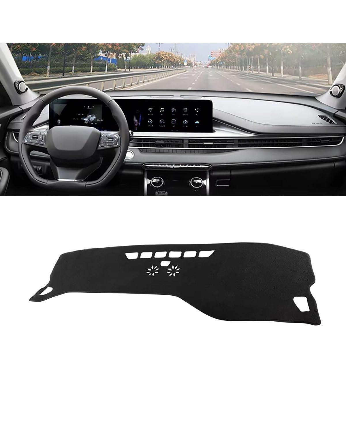 Auto Armaturenbrett Abdeckung Für Chery Für Tiggo 7 Pro Max Für Hybrid 2021 2022 2023 Auto Dashboard Abdeckung Sonnenschutz Vermeiden Matten Instrument Teppich Zubehör Armaturenbrett Matte(A Black Sid Auto Armaturenbrett Abdeckung Für Chery Für Tiggo 7 Pro Max Für Hybrid 2021 2022 2023 Auto Dashboard Abdeckung Sonnenschutz Vermeiden Matten Instrument Teppich Zubehör Armaturenbrett Matte(A Black Sid von SHUGWA