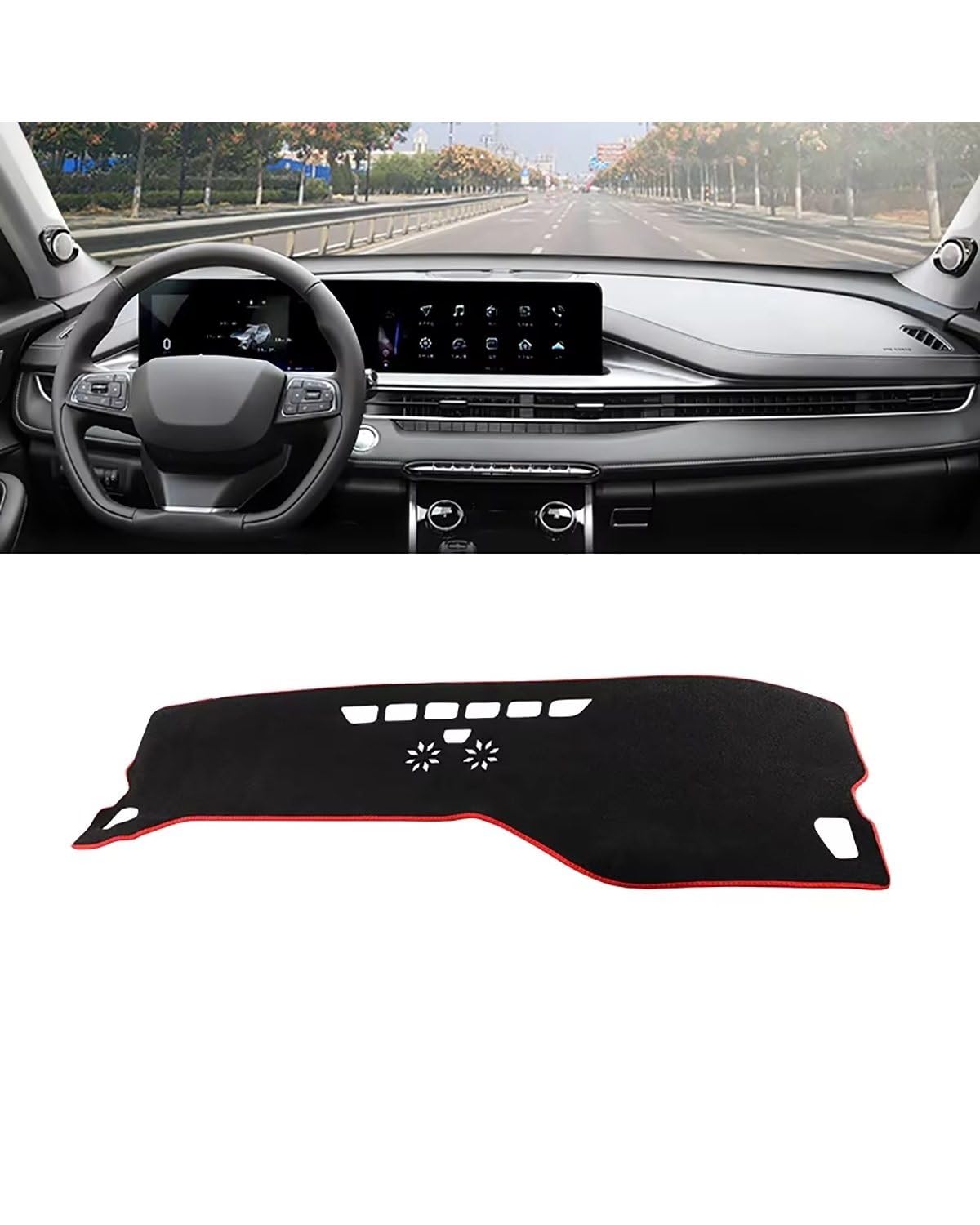 Auto Armaturenbrett Abdeckung Für Chery Für Tiggo 7 Pro Max Für Hybrid 2021 2022 2023 Auto Dashboard Abdeckung Sonnenschutz Vermeiden Matten Instrument Teppich Zubehör Armaturenbrett Matte(A Red Side) Auto Armaturenbrett Abdeckung Für Chery Für Tiggo 7 Pro Max Für Hybrid 2021 2022 2023 Auto Dashboard Abdeckung Sonnenschutz Vermeiden Matten Instrument Teppich Zubehör Armaturenbrett Matte(A Red Side) von SHUGWA