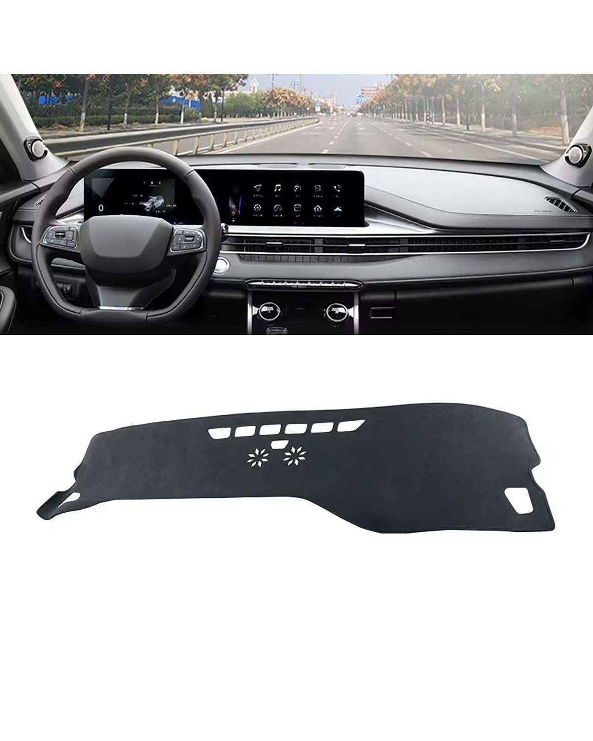 Auto Armaturenbrett Abdeckung Für Chery Für Tiggo 7 Pro Max Für Hybrid 2021 2022 2023 Auto Dashboard Abdeckung Sonnenschutz Vermeiden Matten Instrument Teppich Zubehör Armaturenbrett Matte(B Black) Auto Armaturenbrett Abdeckung Für Chery Für Tiggo 7 Pro Max Für Hybrid 2021 2022 2023 Auto Dashboard Abdeckung Sonnenschutz Vermeiden Matten Instrument Teppich Zubehör Armaturenbrett Matte(B Black) von SHUGWA