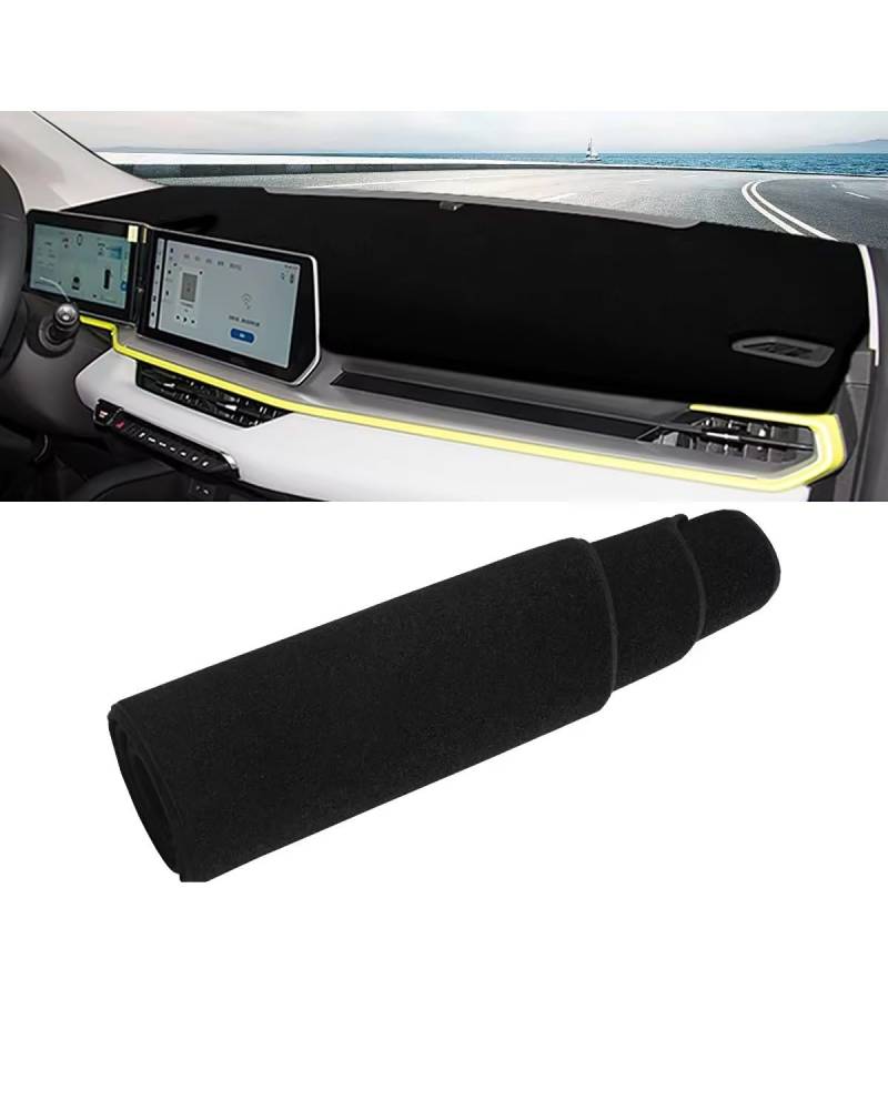 Auto Armaturenbrett Abdeckung Für Geely Für Coolray 2022 2023 2024 Auto Dashboard Abdeckung Nicht-Slip Matte Instrument Teppiche Dashmat Pad Schutz Zubehör Armaturenbrett Matte(A Black Side) von SHUGWA