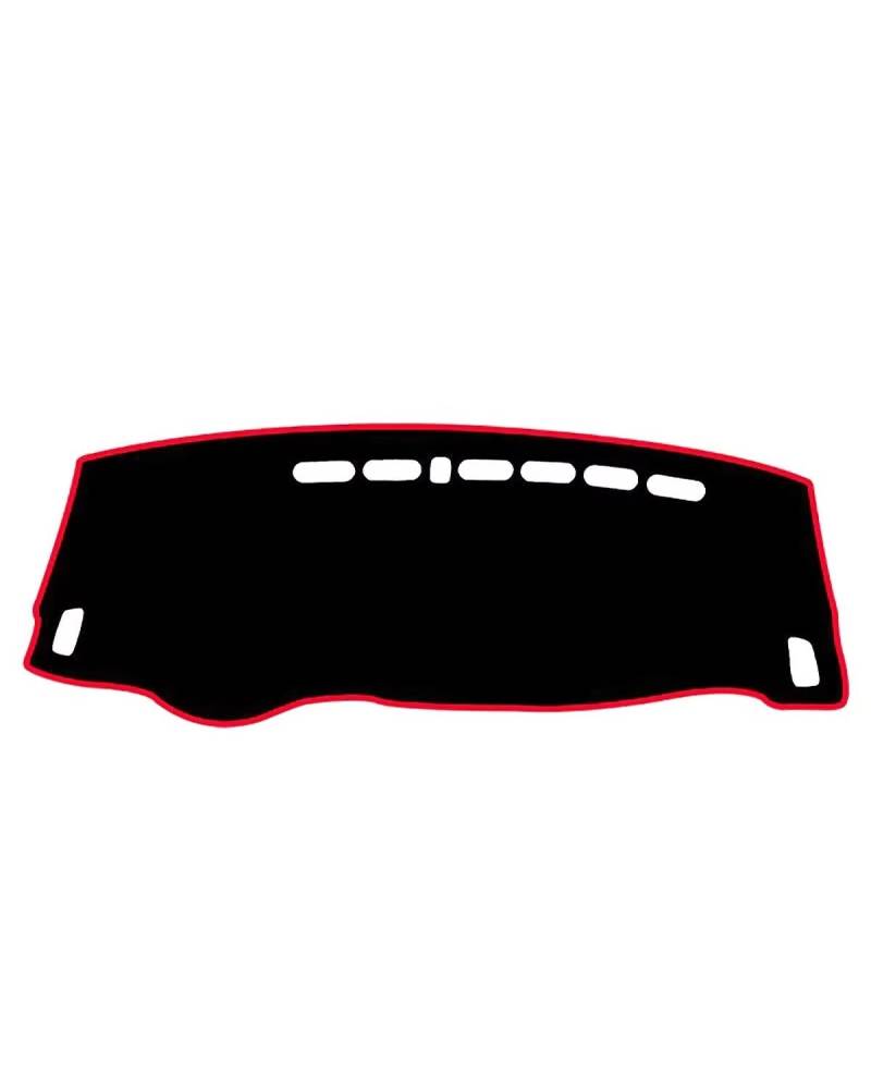 Auto Armaturenbrett Abdeckung Für Geely Für Coolray Für SX11 2019 2020 2021 2022 2023 Auto Dashboard Abdeckung Matte Instrument Panel Teppich Nicht-Slip Pad DashMat Zubehör Armaturenbrett Matte(A Red von SHUGWA