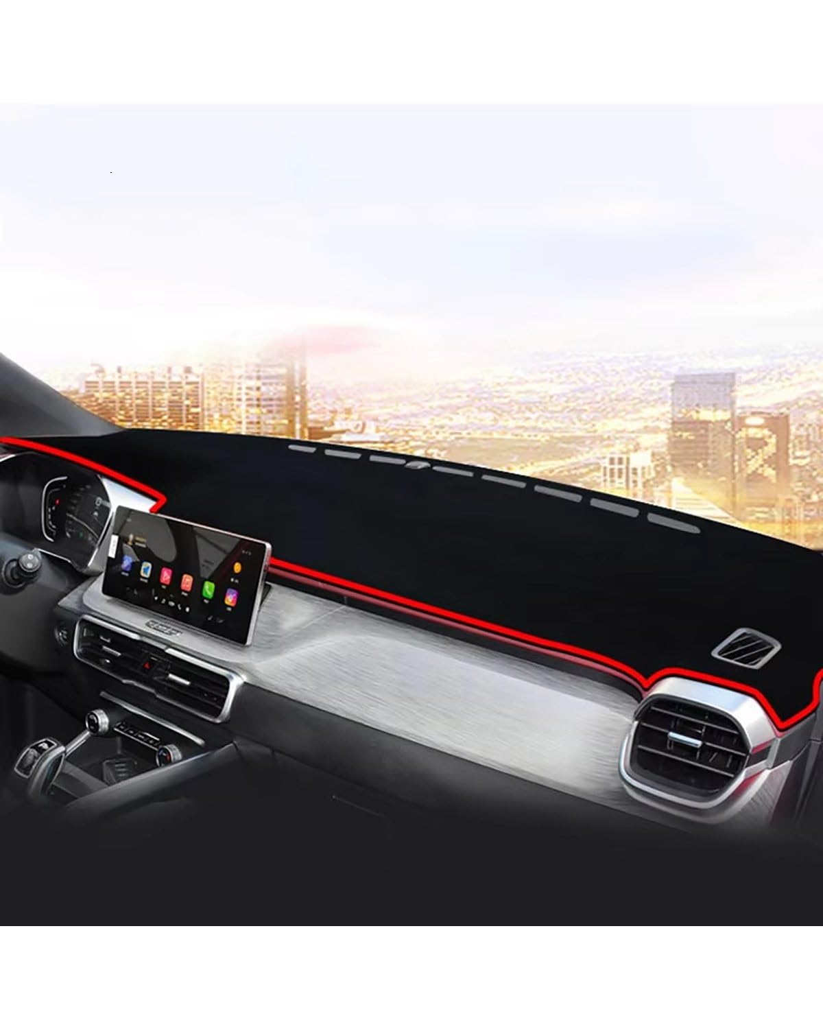 Auto Armaturenbrett Abdeckung Für Geely Für Coolray Für SX11 BelGee X50 2024 Auto Dashboard Abdeckung Dash Matte Nicht Slip Sonnenschutz Pad Teppich Innen Zubehör Teile Armaturenbrett Matte(Red Edge) Auto Armaturenbrett Abdeckung Für Geely Für Coolray Für SX11 BelGee X50 2024 Auto Dashboard Abdeckung Dash Matte Nicht Slip Sonnenschutz Pad Teppich Innen Zubehör Teile Armaturenbrett Matte(Red Edge) von SHUGWA