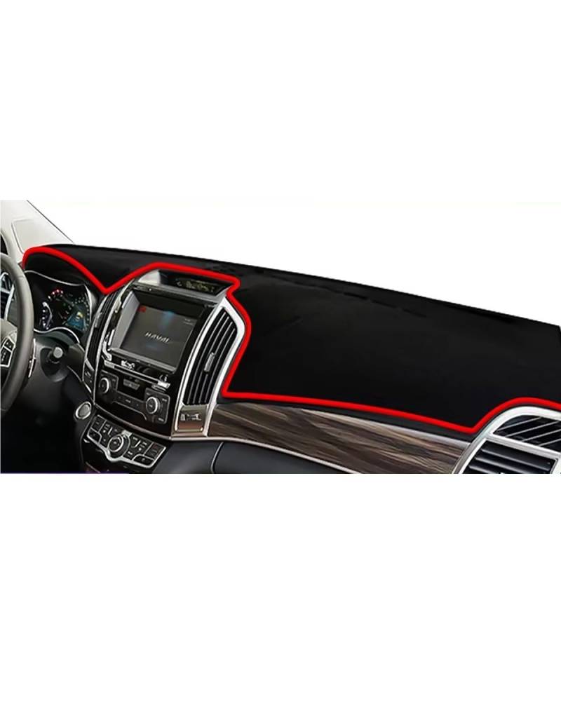 Auto Armaturenbrett Abdeckung Für Große Für Wand Für Haval H9 2016 2017 2018 2019 2020 2021 Auto Dashboard Abdeckung Vermeiden Pad Instrument Panel Matte Teppiche Armaturenbrett Matte(Red) von SHUGWA