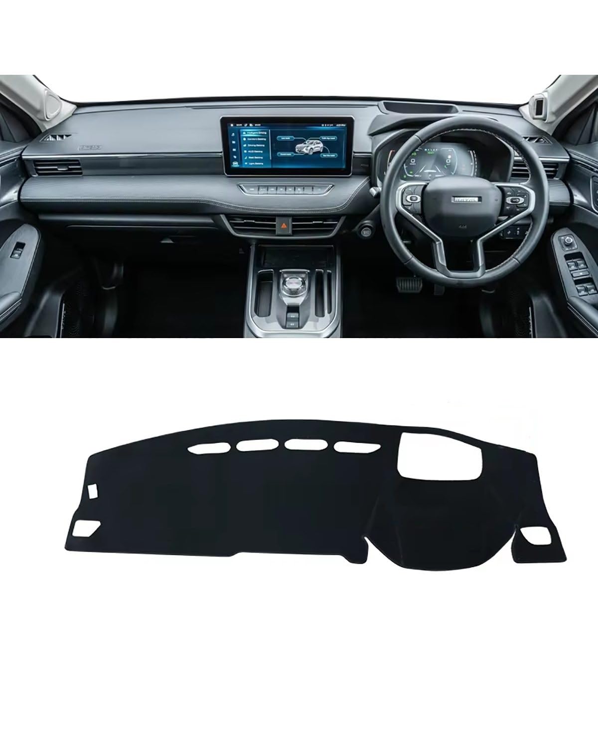Auto Armaturenbrett Abdeckung Für Haval Für Jolion 2021 2022 2023 Auto Dashboard Abdeckung Sonnenschutz Vermeiden Matte Instrument Panel Teppich Teppich Zubehör Armaturenbrett Matte(A RHD HUD Black) Auto Armaturenbrett Abdeckung Für Haval Für Jolion 2021 2022 2023 Auto Dashboard Abdeckung Sonnenschutz Vermeiden Matte Instrument Panel Teppich Teppich Zubehör Armaturenbrett Matte(A RHD HUD Black) von SHUGWA
