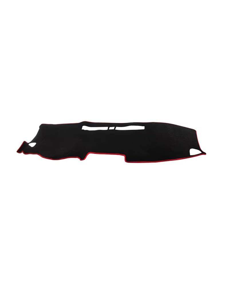 Auto Armaturenbrett Abdeckung Für Hyundai Für KONA 2017 2018 2019 2020 2021 2022 2023 Auto Dashboard Abdeckung Dash Matte Sonnenschutz Nicht-Slip Pad Zubehör Armaturenbrett Matte(A Red Side) von SHUGWA