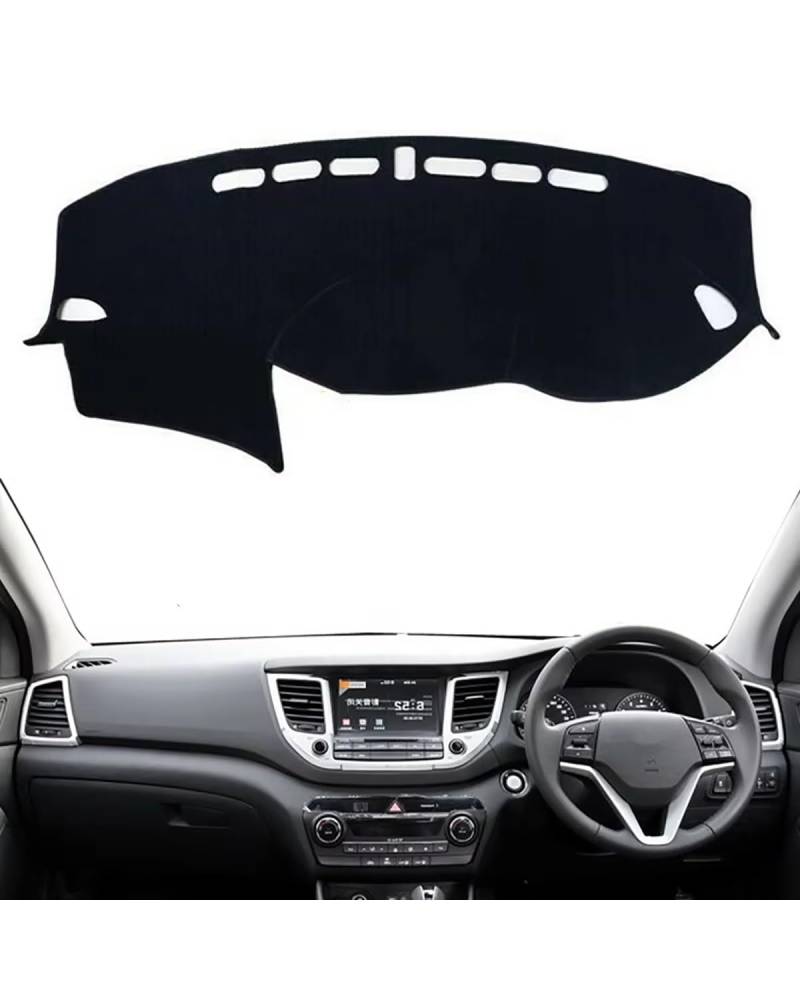 Auto Armaturenbrett Abdeckung Für Hyundai Für Tucson 2016 2017 2018 Auto Zubehör Dashmat Dashboard Abdeckung Pad Matte Instrument Sonnenschirm Schützen Teppich Teppich Armaturenbrett Matte(Right Hand von SHUGWA