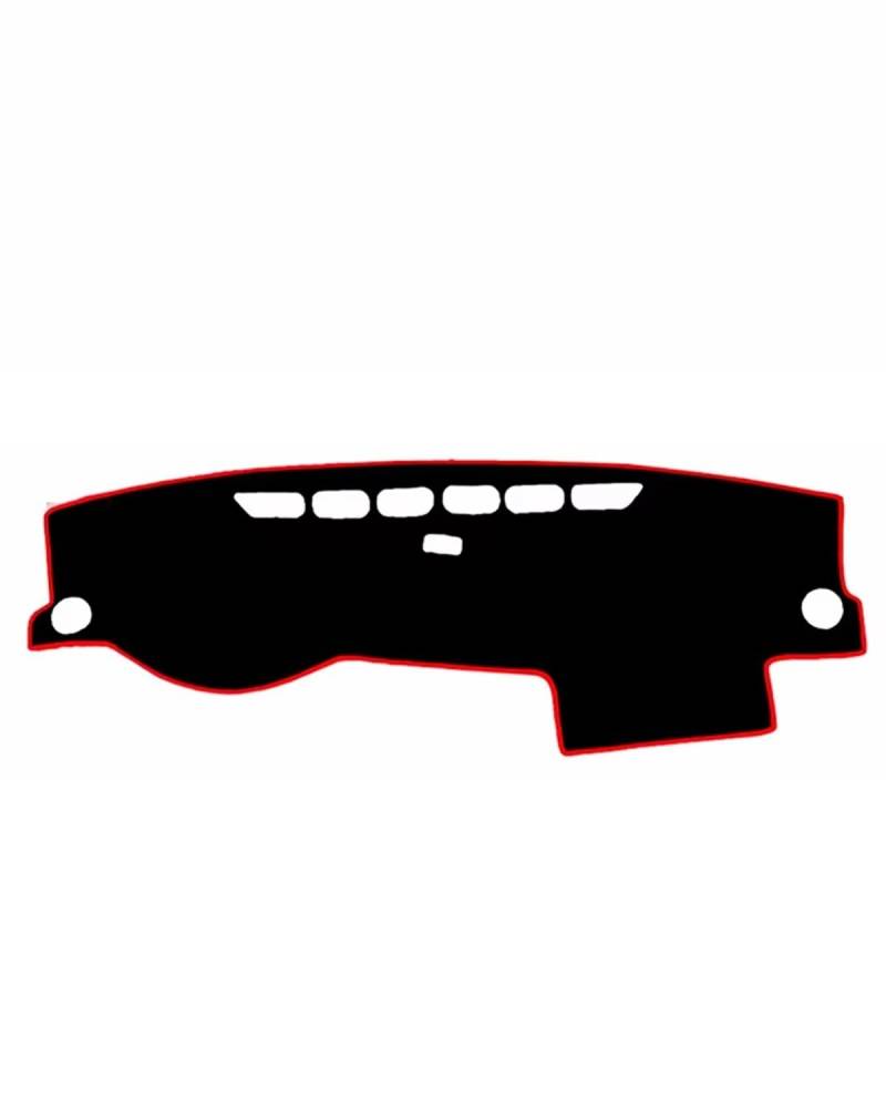 Auto Armaturenbrett Abdeckung Für Jetta Für MK6 Für 2012 2013 2014 2015 2016 2017 2018 Dashmat Dashboard Abdeckung Pad Matte Sonnenschirm Teppich Auto Styling Armaturenbrett Matte(Left Hand Drive(Red von SHUGWA