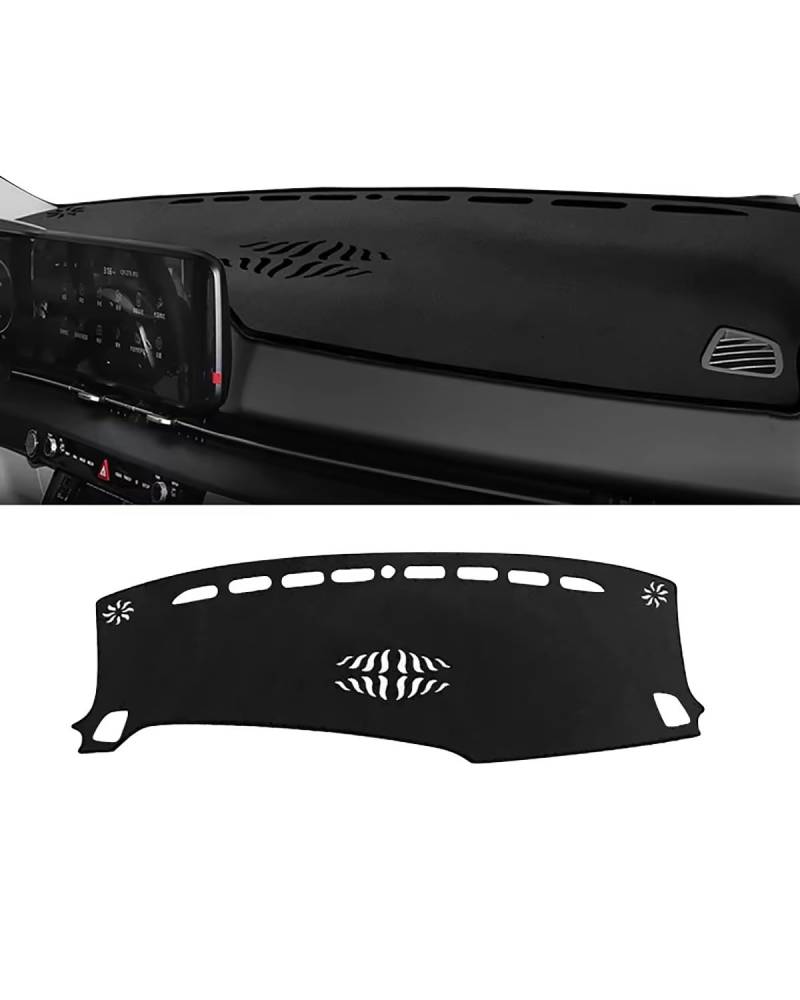Auto Armaturenbrett Abdeckung Für Kia Für Karneval Für KA4 2020 2021 2022 2023 2024 Auto Dashboard Abdeckung Matte Dash Board Sonnenschutz Pad Teppiche Teppich Schutz Zubehör Armaturenbrett Matte(B Bl von SHUGWA