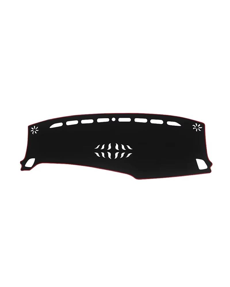 Auto Armaturenbrett Abdeckung Für Kia Für Karneval KA4 2020 2021 2022 2023 2024 Auto Dashboard Abdeckung Vermeiden Matte Non-Slip Pad Schutz Zubehör Armaturenbrett Matte(A Red Side LHD) von SHUGWA