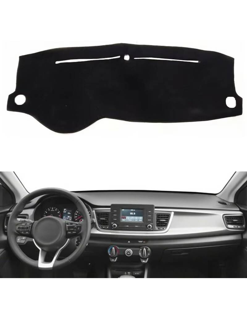 Auto Armaturenbrett Abdeckung Für Kia Für STONIC 2017 2018 2019 2020 2021 Dashboard Abdeckung Matte Pad Dash Sonnenschutz Instrument Schützen Teppich Auto Zubehör Dashmat Armaturenbrett Matte(Left Han von SHUGWA