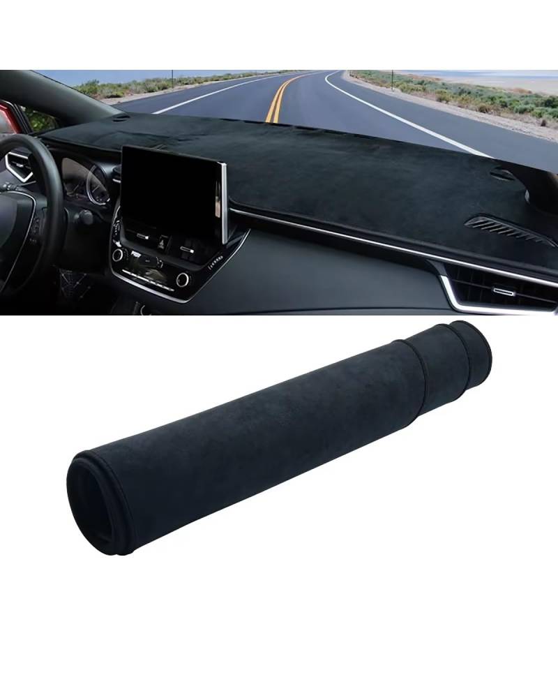 Auto Armaturenbrett Abdeckung Für Kia Für Seltos Für SP2 2020 2021 2022 2023 2024 Sonnenschutz Teppich Pad DashMat Auto Zubehör Dashboard Abdeckung Vermeiden Matte Armaturenbrett Matte(B Black LHD) von SHUGWA