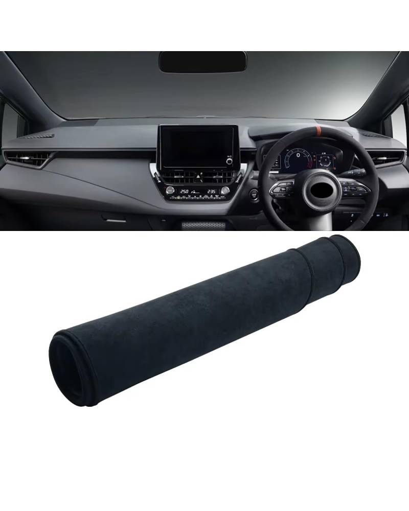 Auto Armaturenbrett Abdeckung Für Kia Für Seltos Für SP2 2020 2021 2022 2023 2024 Sonnenschutz Teppich Pad DashMat Auto Zubehör Dashboard Abdeckung Vermeiden Matte Armaturenbrett Matte(B Black RHD) von SHUGWA