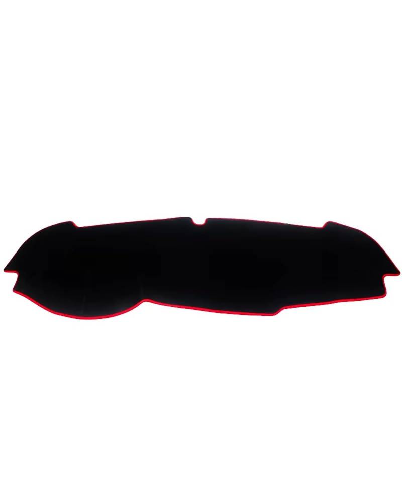Auto Armaturenbrett Abdeckung Für Kia Für Sportage 4 QL 2016 2017 2018 2019 2020 2021 Auto Dashboard Abdeckung Dash Matte Sonnenschutz Nicht-Slip Pad Zubehör Armaturenbrett Matte(A Red Side LHD) von SHUGWA