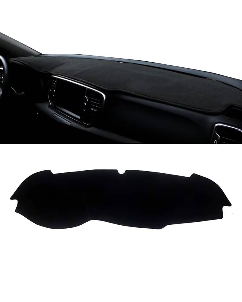 Auto Armaturenbrett Abdeckung Für Kia Für Sportage 4 QL 2016 2017 2018 2019 2020 2021 Dashboard Abdeckung Vermeiden Pad Sonnenschutz Teppich Matte Auto Zubehör Armaturenbrett Matte(A Black Side LHD) von SHUGWA