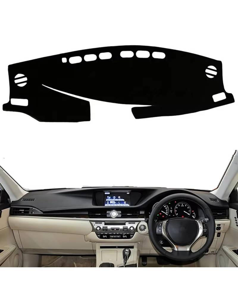 Auto Armaturenbrett Abdeckung Für Lexus Für ES ES350 ES300h 2013 2014 2015 2016 2017 2018 Dashboard Abdeckung Matte Auto Dash Sonnenschirm Schützen Teppich Zubehör Armaturenbrett Matte(Right Hand Driv von SHUGWA