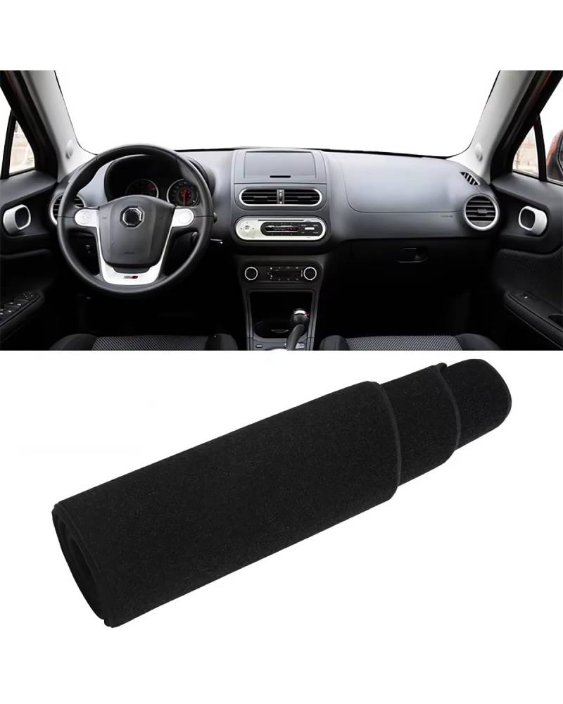 Auto Armaturenbrett Abdeckung Für MG 3 Für MG3 2011 2012 2013 2014 2015 2016 Auto Dashboard Abdeckung Vermeiden Matte Non-Slip Pad Beschützer Teppich Zubehör Armaturenbrett Matte(A Black Side LHD) von SHUGWA