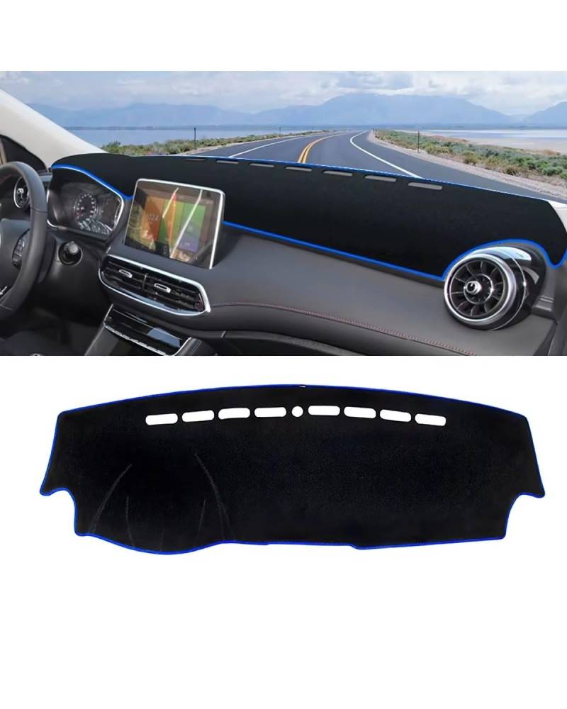 Auto Armaturenbrett Abdeckung Für MG Für HS Für EHS Für PHEV 2018 2019 2020 2021 2022 2023 Auto Dashboard Abdeckung Sonnenschutz Pad Instrument Panel Teppich Nicht-Slip Matten Armaturenbrett Matte(A B von SHUGWA