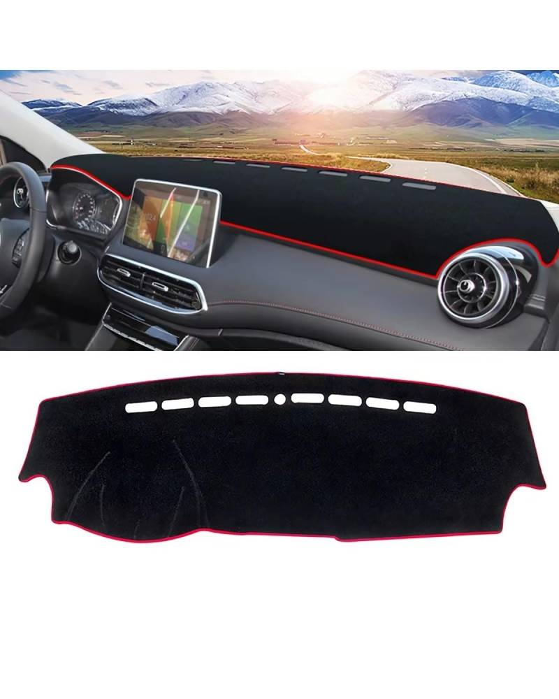 Auto Armaturenbrett Abdeckung Für MG Für HS Für EHS Für PHEV 2018 2019 2020 2021 2022 2023 Auto Dashboard Abdeckung Sonnenschutz Pad Instrument Panel Teppich Nicht-Slip Matten Armaturenbrett Matte(A R von SHUGWA