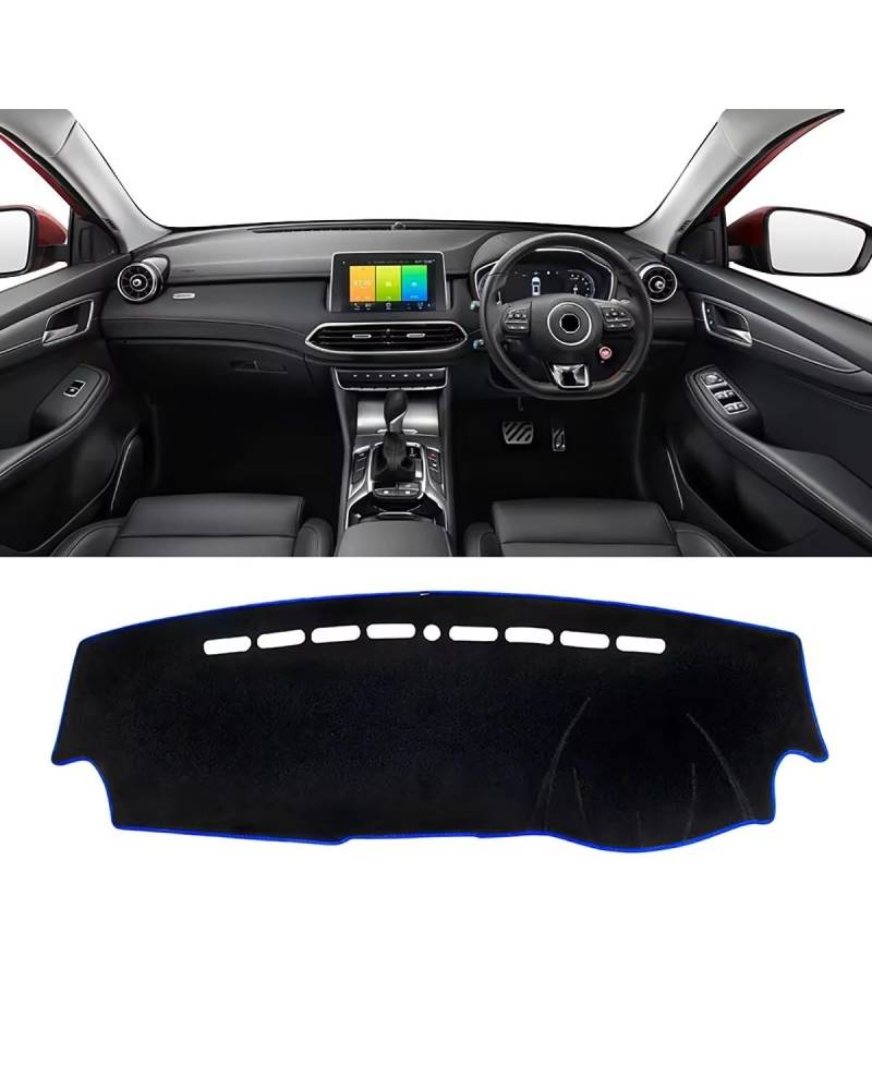 Auto Armaturenbrett Abdeckung Für MG Für HS Für EHS Für PHEV 2018 2019 2020 2021 2022 2023 Auto Dashboard Abdeckung Sonnenschutz Pad Instrument Panel Teppich Nicht-Slip Matten Armaturenbrett Matte(A B von SHUGWA