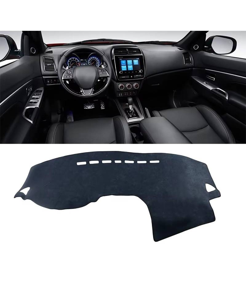 Auto Armaturenbrett Abdeckung Für Mitsubishies Für ASX RVR Für Outlander Für Sport 2010-2019 2020 2021 2022 Auto Dashboard Abdeckung Vermeiden Pad Teppiche Nicht-Slip Matte Armaturenbrett Matte(B Blac von SHUGWA