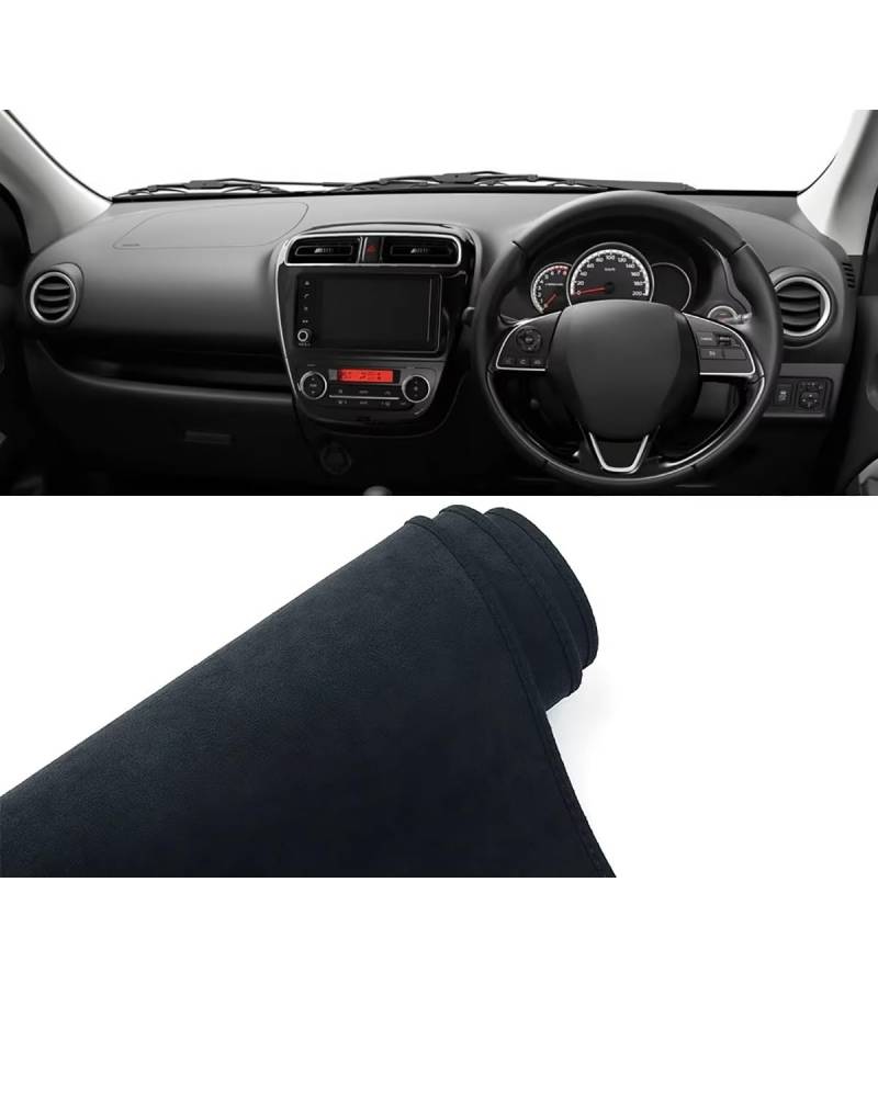 Auto Armaturenbrett Abdeckung Für Mitsubishies Für Mirage G4 2012 2013 2014 2015 2016 2017 2018-2024 Zubehör Auto Dashboard Abdeckung Matte Rutschfeste Pads Instrument Teppiche Armaturenbrett Matte(RH von SHUGWA