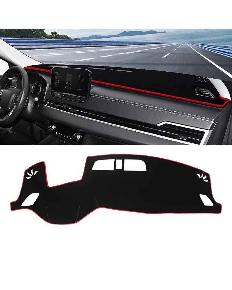 Auto Armaturenbrett Abdeckung Für Mitsubishies Für Outlander 4 Für PHEV 2021 2022 2023 2024 Instrument Schreibtisch Sonnenschutz Matte Non-slip Pad Zubehör Auto Dashboard Abdeckung Armaturenbrett Matt von SHUGWA