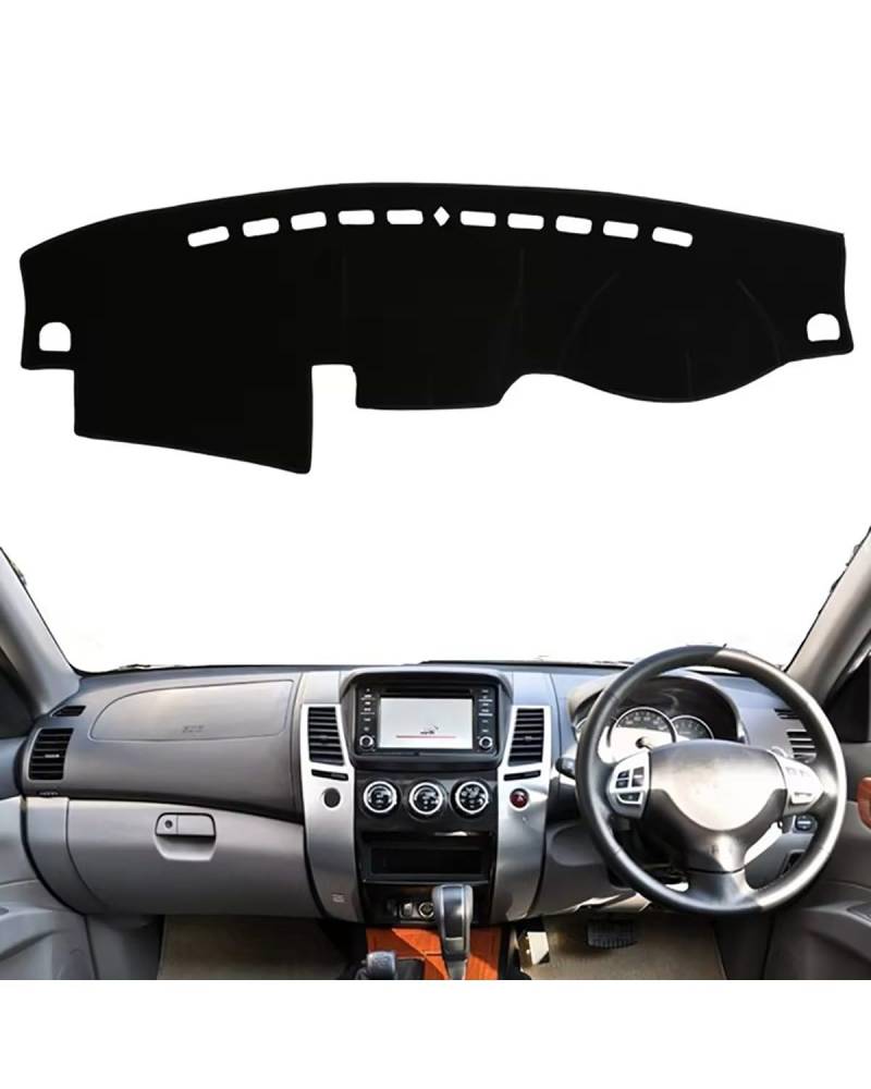 Auto Armaturenbrett Abdeckung Für Mitsubishies Für Pajero Für Sport 2008-2013 2014 2015 2016 Montero Shogun Auto Dashboard Abdeckung Pad Matte Dash Sonnenschirm Teppich Zubehör Armaturenbrett Matte(Ri von SHUGWA