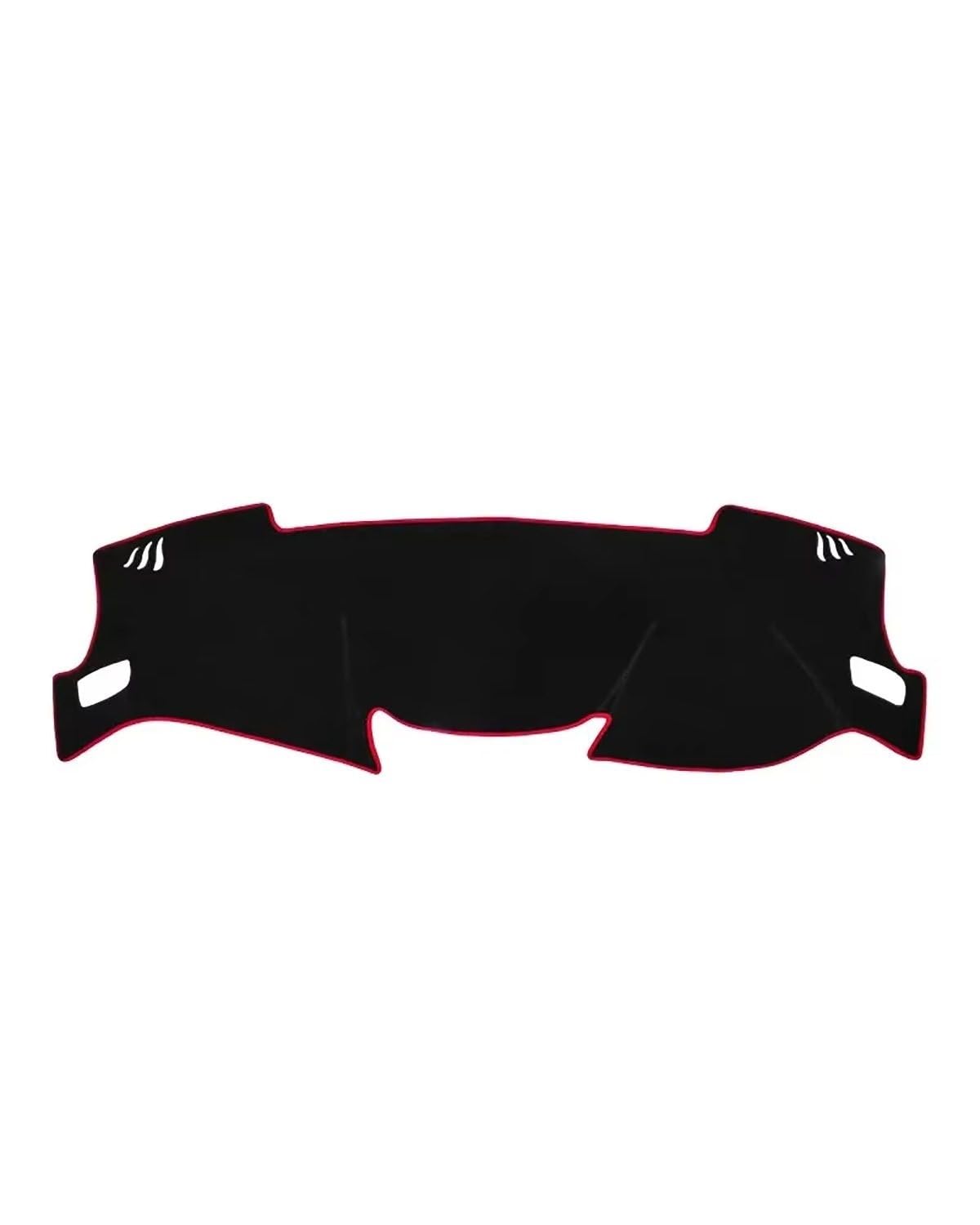 Auto Armaturenbrett Abdeckung Für Qashqai Für J11 2014 2015 2016 2017 2018 2019 2020 Auto Dashboard Abdeckung Dash Matte Sonnenschutz Nicht-Slip Pad Zubehör Armaturenbrett Matte(A RHD Red Side) von SHUGWA